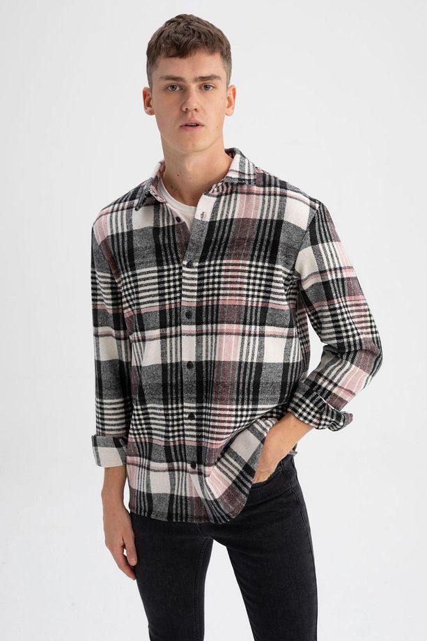 Regular Fit Kareli Oduncu Uzun Kollu Gömlek W7413az23sp - 7