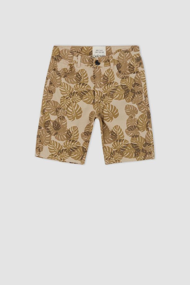Erkek Çocuk Regular Fit Gabardin Şort - 8
