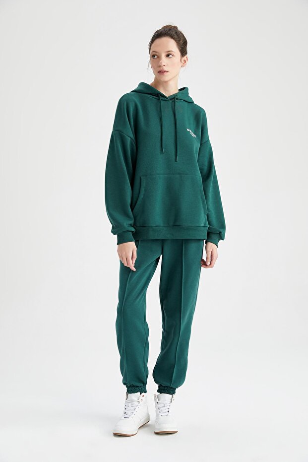 Fit Jogger Sweatpants with Soft Fuzzy Inside - 3