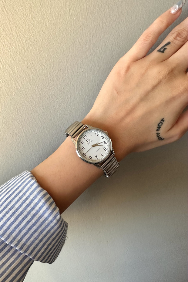 1980s Silver Kol Saati - 3