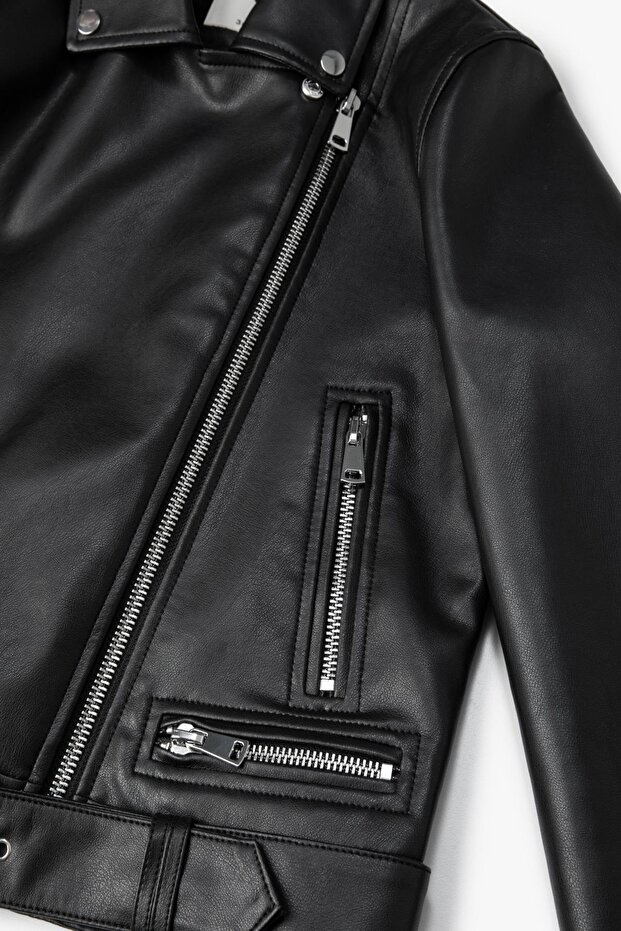 Schwarze Damenjacke - 8