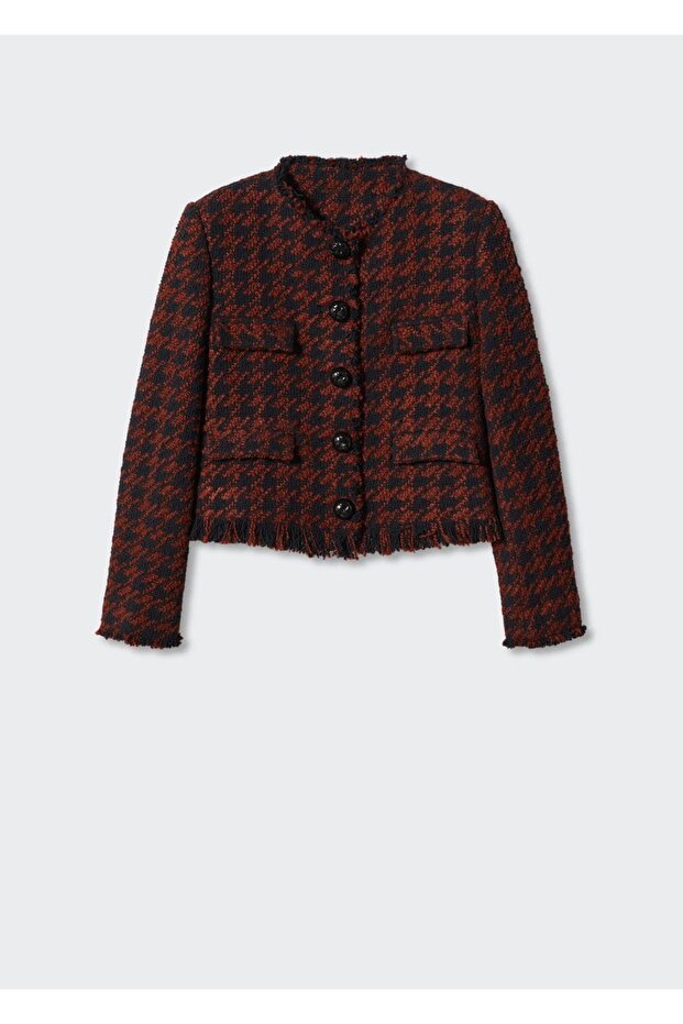 Püsküllü Tüvit Ceket - 3