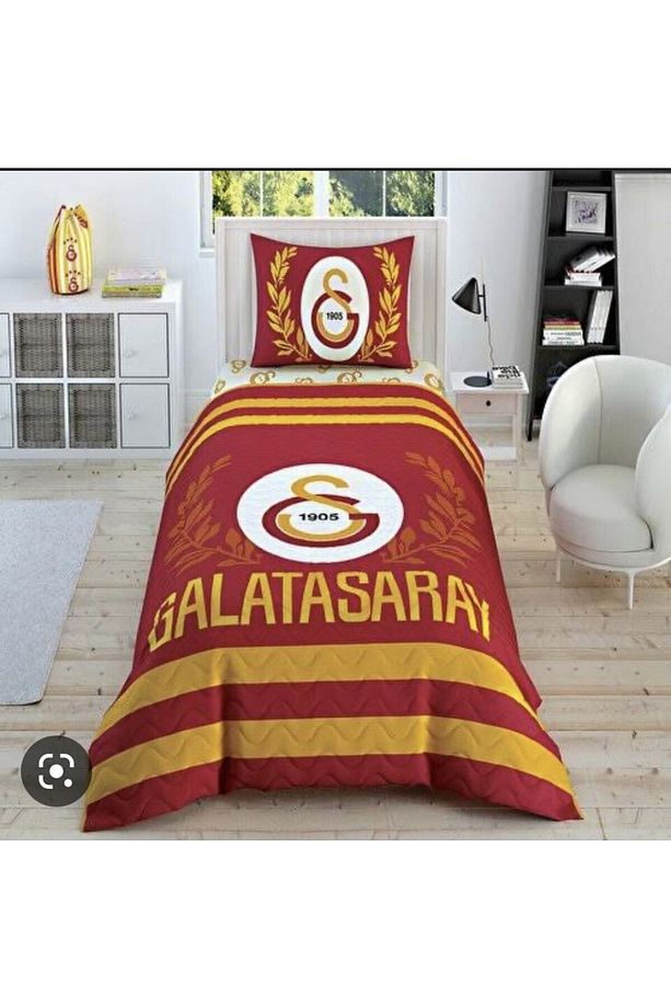 Lisanslı Galatasaray Tek Kişilik Kapitoneli Nevresim Takımı - 1