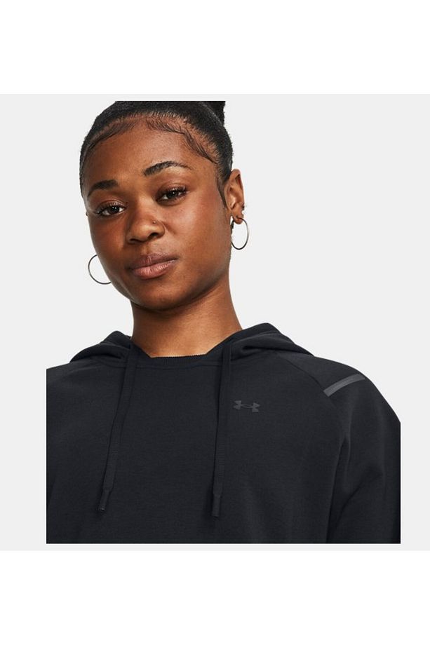 Kadın UA Unstoppable Fleece Kapüşonlu Üst 1379843-001 - 6
