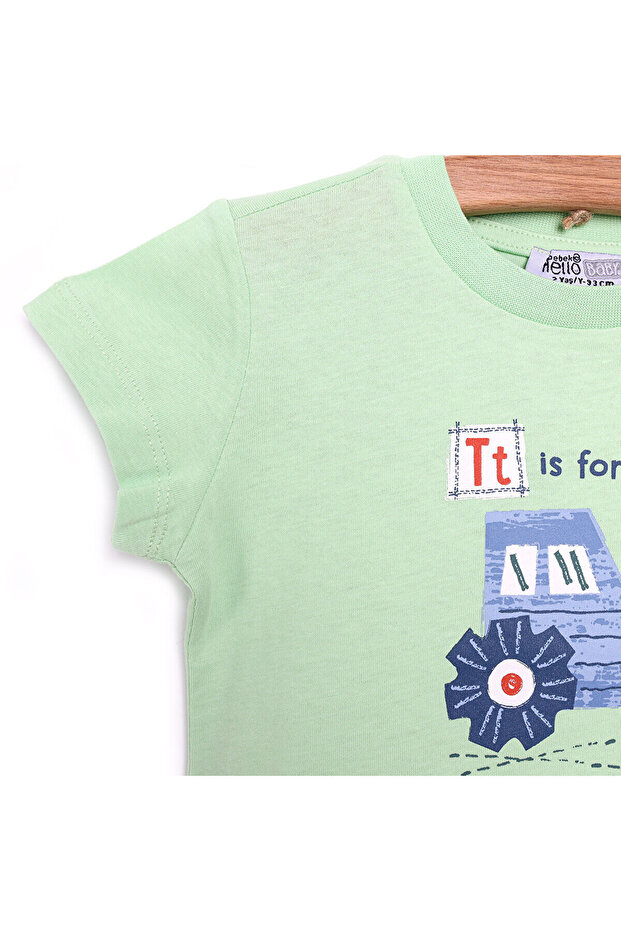 Basic Traktör Baskılı Tshirt Erkek Bebek - 3