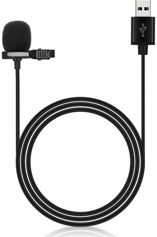 Usb Girişli Yaka Mikrofonu Kaliteli Ses Kablolu Mikrofon JH-044 - 1