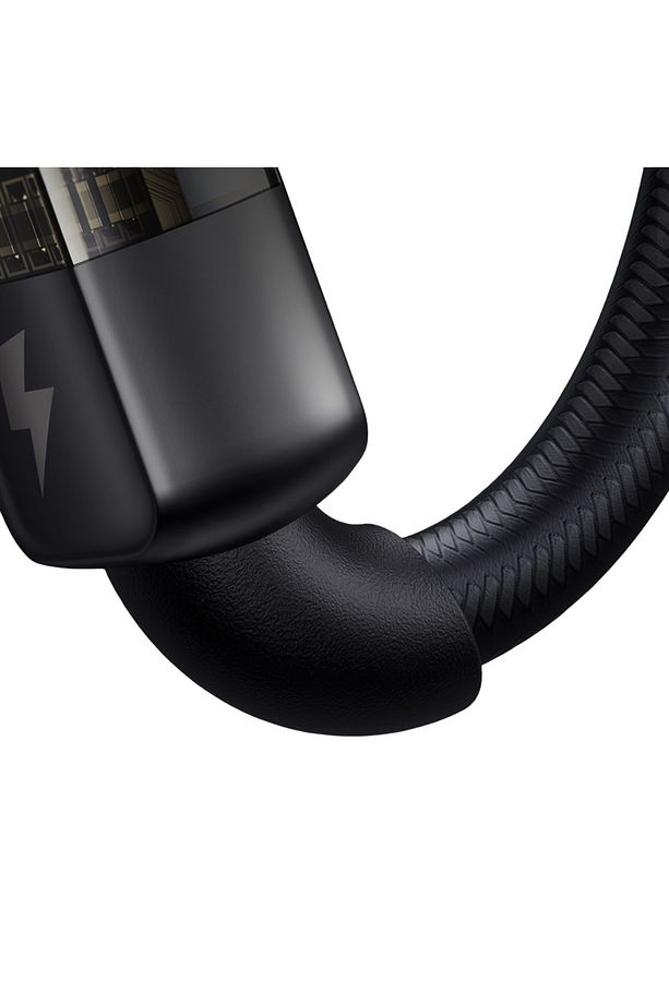 CA-2840 Type-C To Type-C 100W Led Işıklı Power Off Hızlı Data Şarj Kablosu 1.2m - Siyah - 5