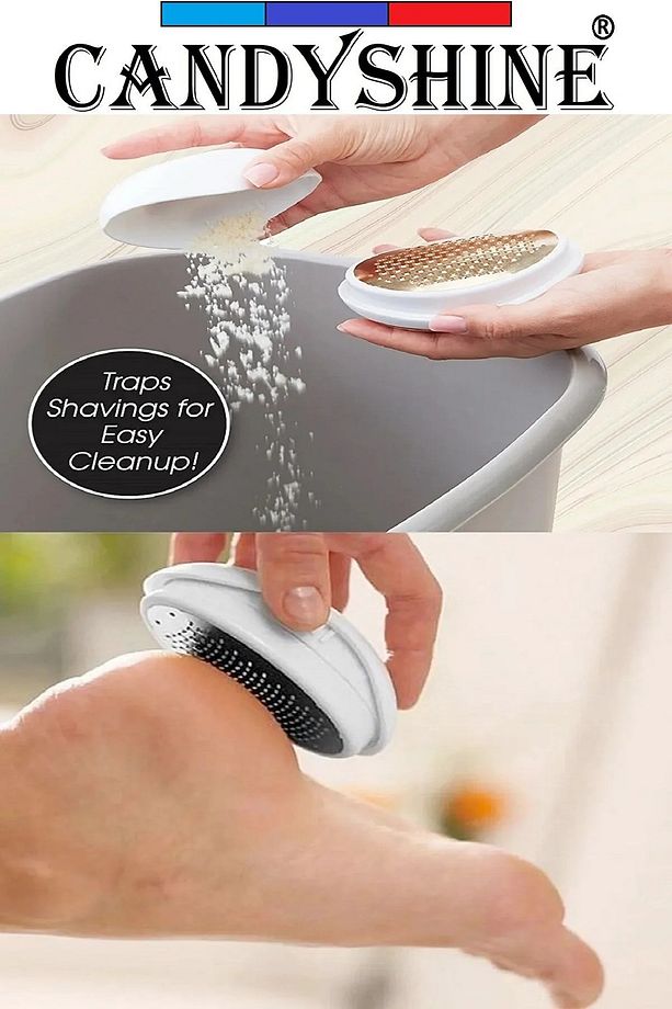 Pratik Ergonomik Ayak Topuk Törpüsü Rendesi Ölü Deri Ve Nasır Temizleyici Rötuş Zımparalı - 2