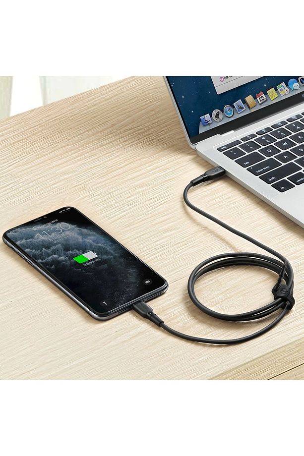 CA-7292 36W PD Type-C To Lightning Data-Şarj Kablosu 1.2M -Siyah - 4