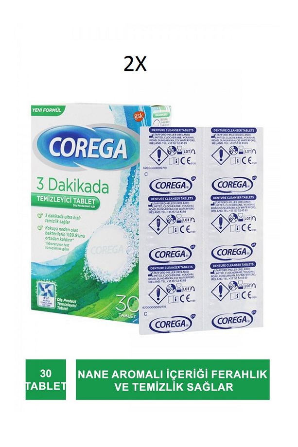 Diş Protezi Temizleyici 30 Tablet ( 2 adet ) - 1