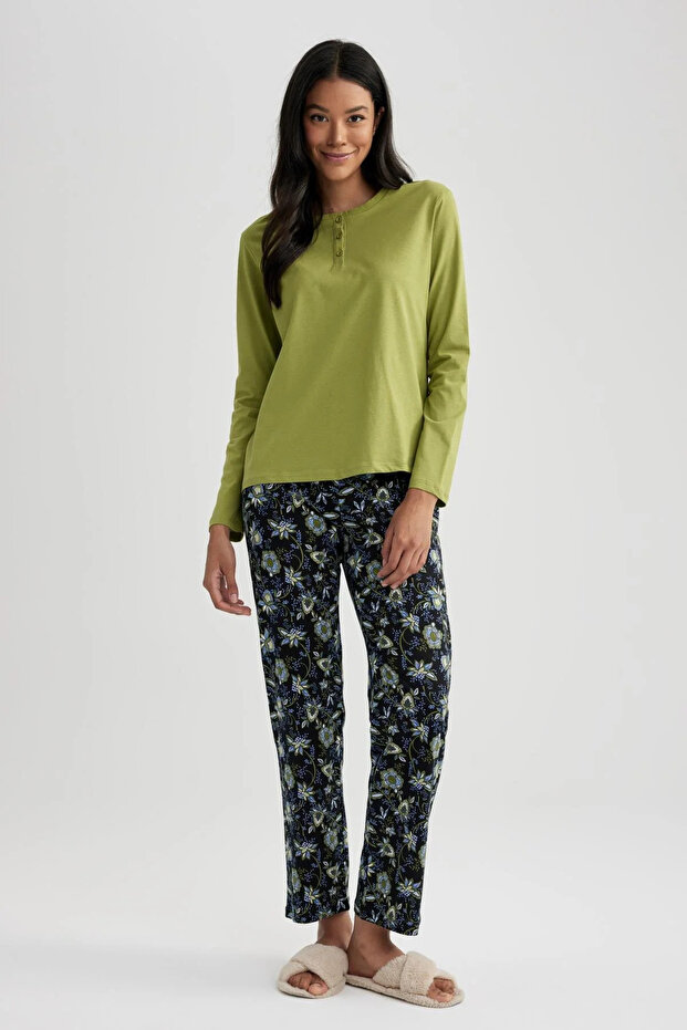 Fall in Love Regular Fit Uzun Kollu Pijama Takımı - 3