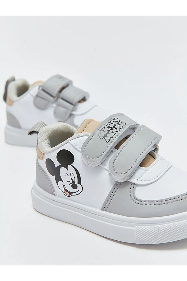 LCW STEPS Mickey Mouse Baskılı Erkek Bebek Spor Ayakkabı - 4