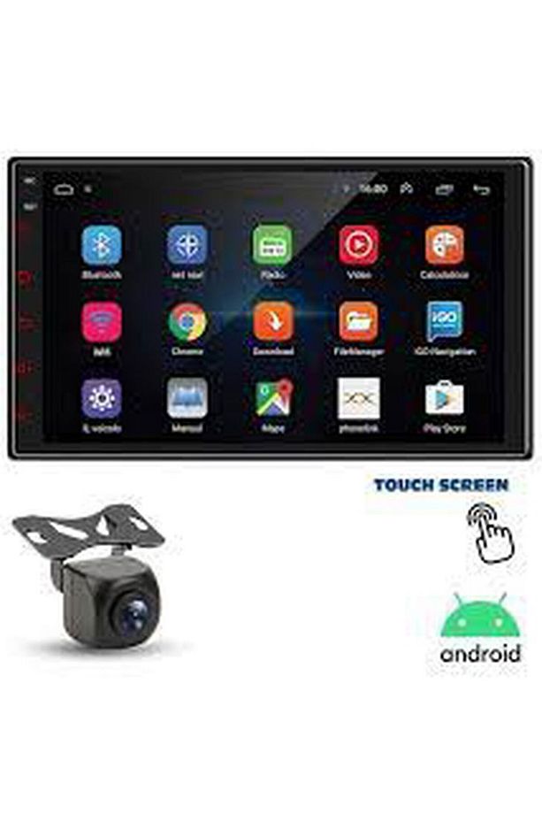 Nv-d77 7” Double Dın 4 Çekırdek Cpu 2gb Ram 16 Gb Rom Androıd 10 Carplay Ve Android Auto - 1