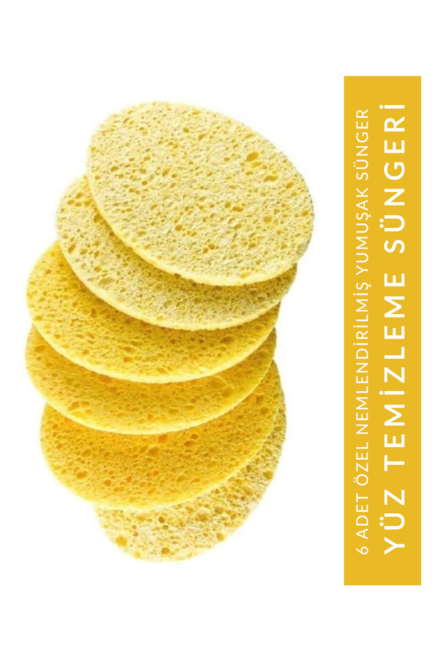 6-Piece Facial Cleansing Sponge