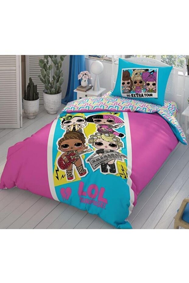 Licensed Duvet Cover Set Single Lol Surprise Elastic 160 Cm X 220 Cm