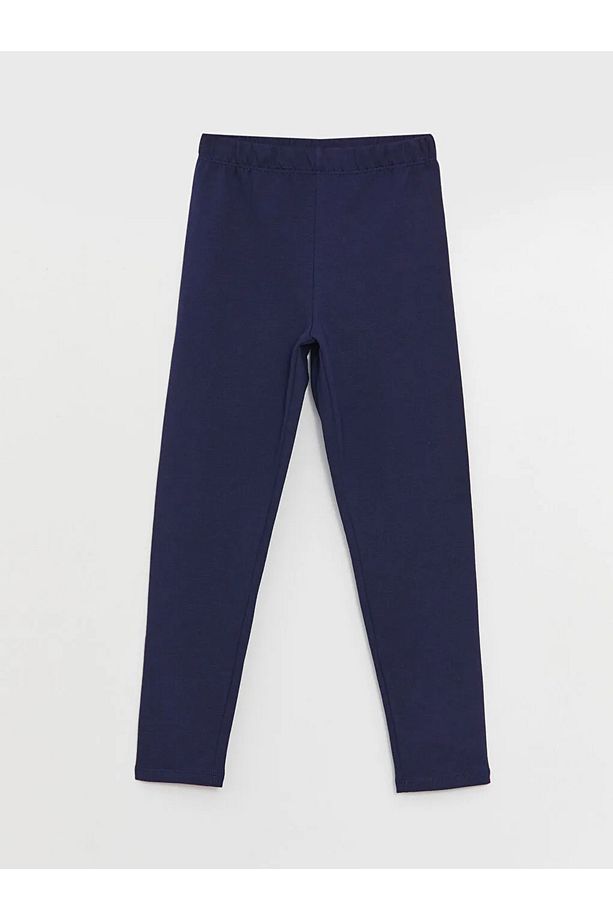 LCW Kids Beli Lastikli Basic Kız Çocuk Uzun Tayt - 1