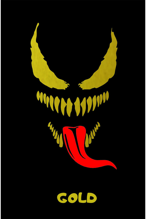 Venom 20X10 cm Sticker - Car, Motorcycle, Helmet, Laptop, Glass