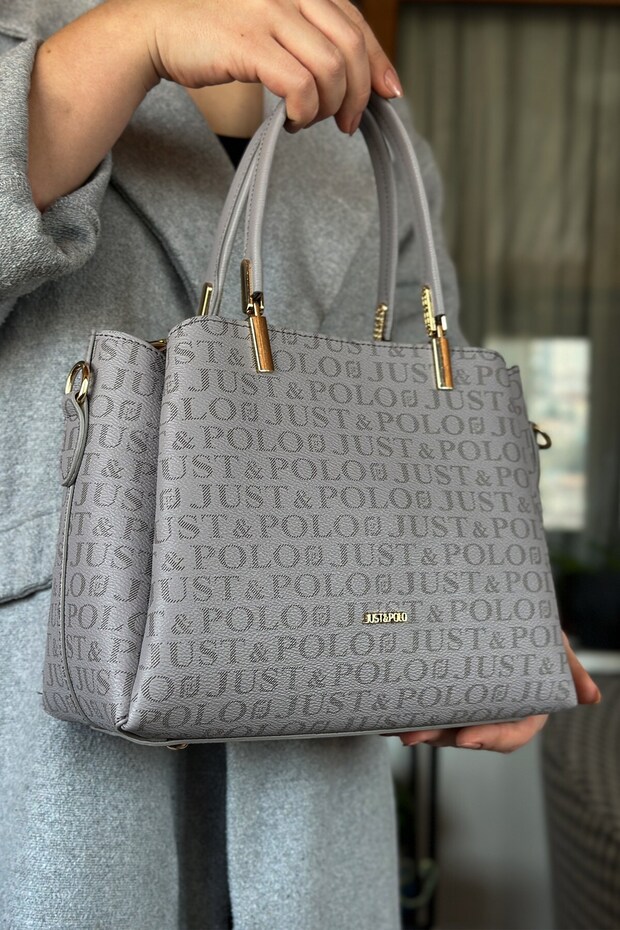 S4 Medium Size Daily 5 Compartment Classic Model Women's Shoulder Bag 2120 gray