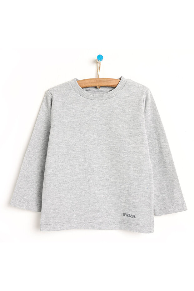 HelloBaby Basic Balıkçı İnterlok Sweatshirt Unisex - 1