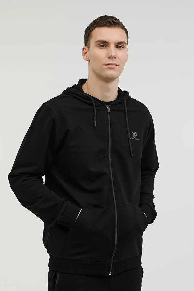 Men's Tracksuit Top SN72 Black/Black 13W96SN72