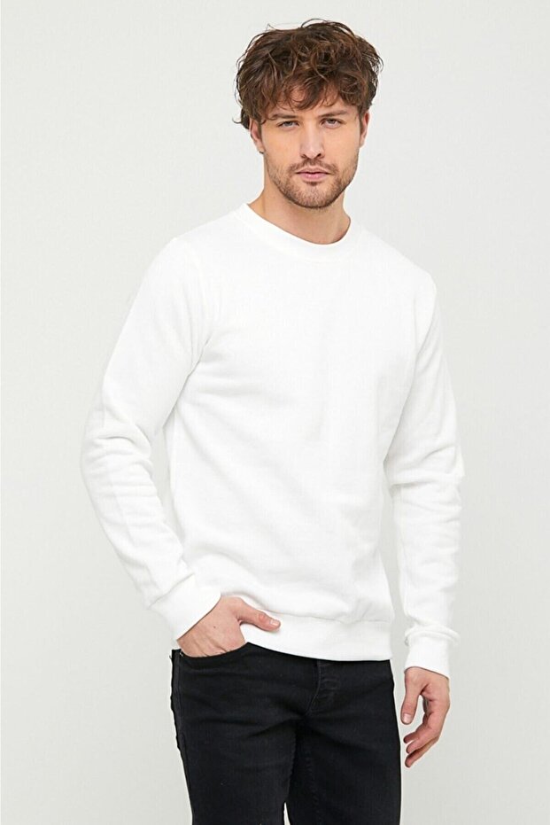 Men's Basic 2 Thread Sweatshirt - 2