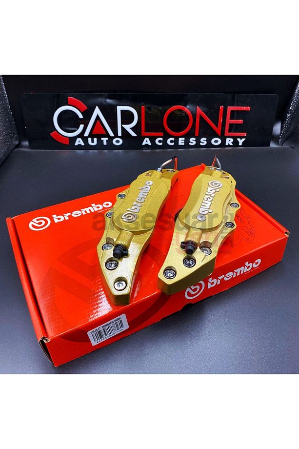 Brembo Metal Kaliper Kapağı Sarı Renk Fren Disk Kapağı 2'Li Set - 5