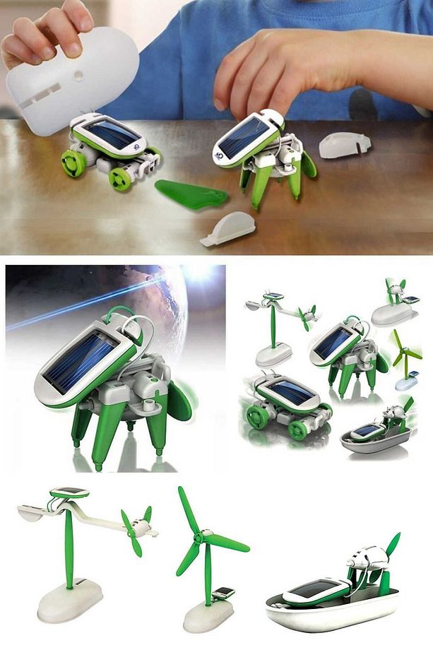 Güneş Enerjili Robot Oluşturma Seti Solar Kit (6 In 1) - 2