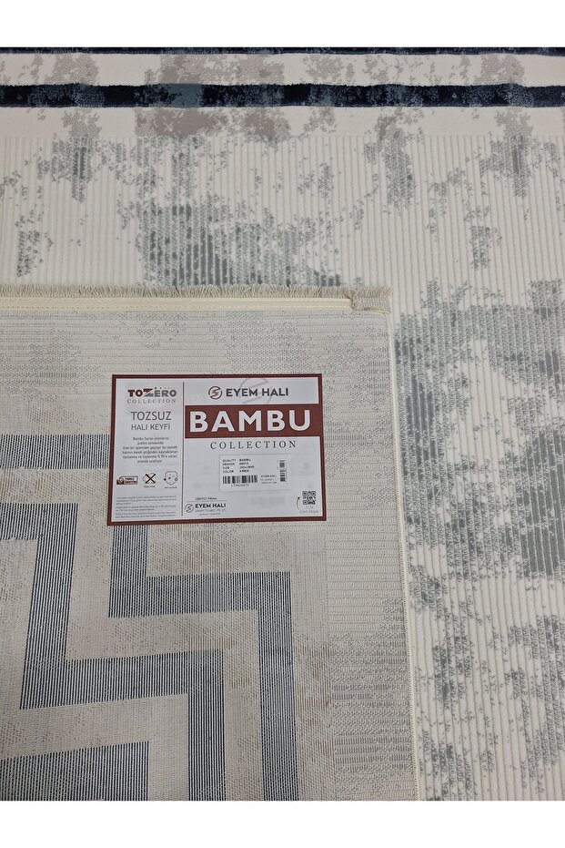 HALI MODERN TOZSUZ BAMBU HALI - 4