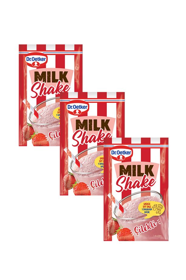 Dr Oetker Çilekli Milkshake 3'lü - 1