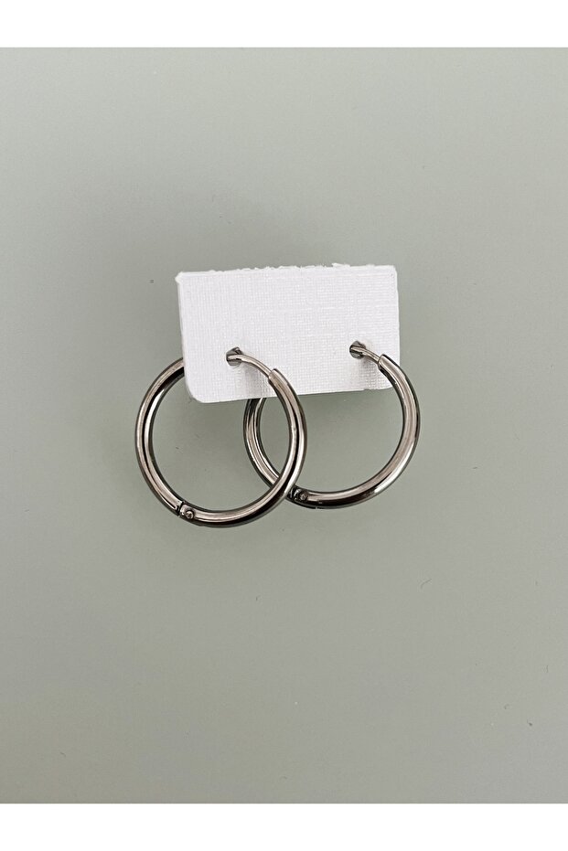 Steel Hoop Earrings