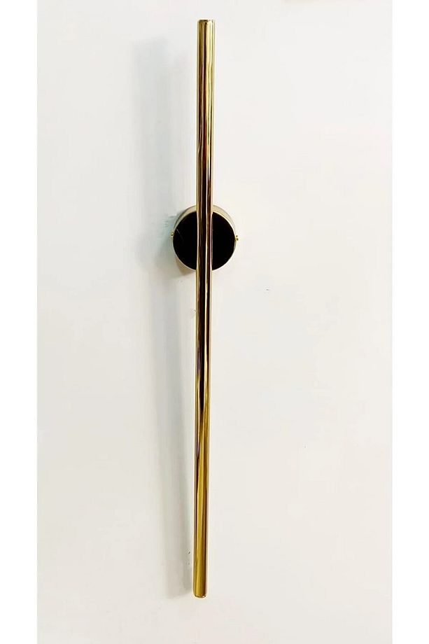 Modern Dekoratif Led Duvar Aplik Uzun Çubuk Led Tekli 80 Cm Gold Kasa Gün Işığı - 1
