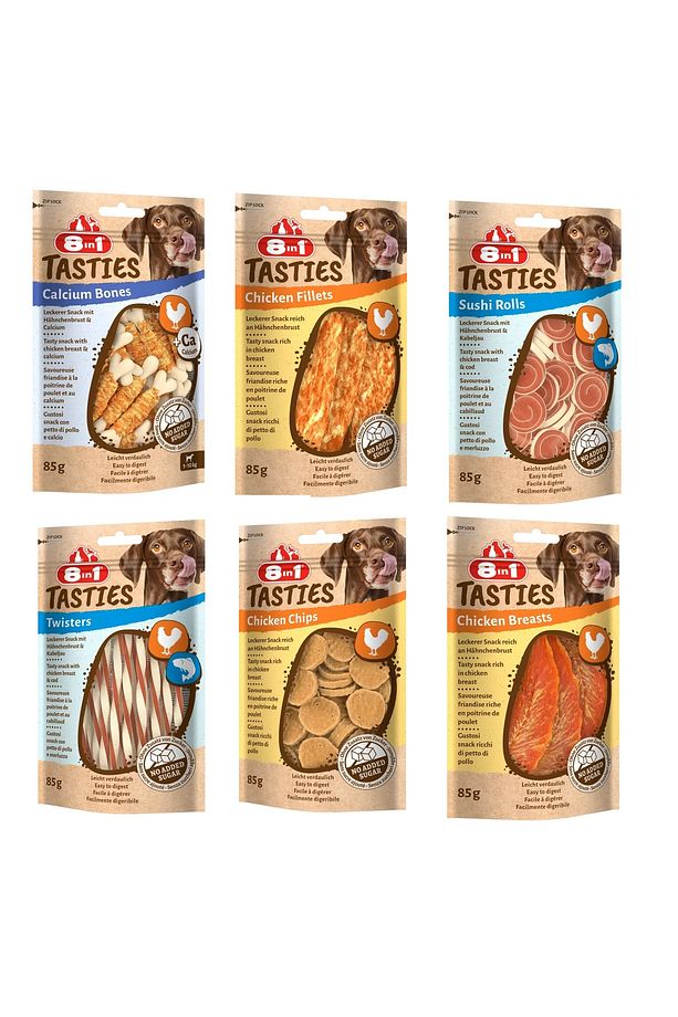 Tasties 6 Çeşit Karma Köpek Ödülü 85 Gr. X 6 Adet - 1