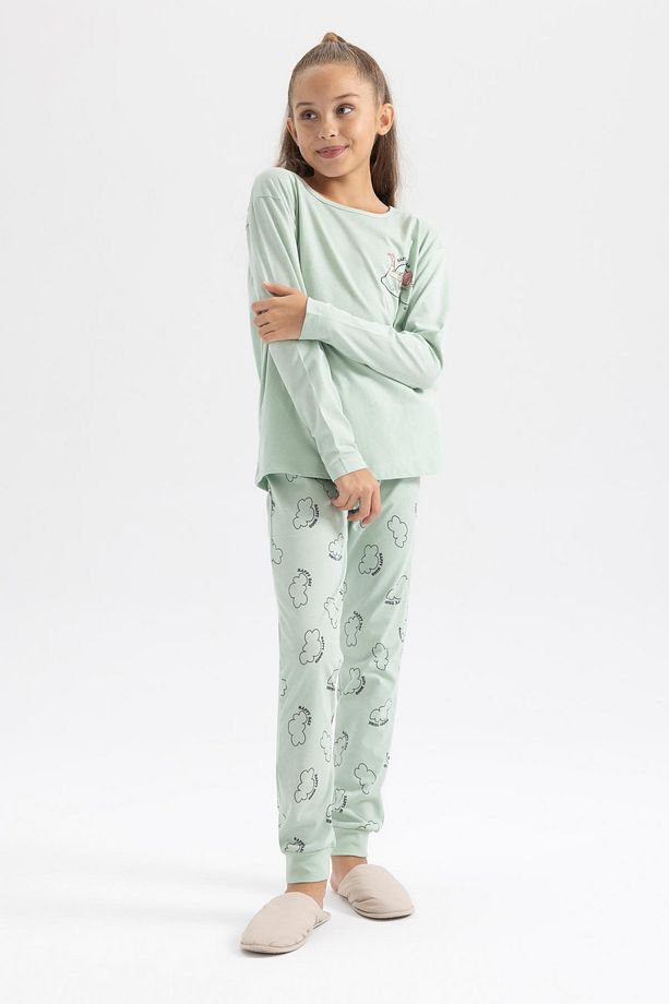Kız Çocuk Uzun Kollu Pijama Takımı - 4