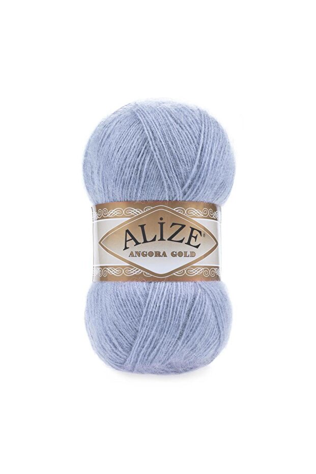 Angora Gold Light Blue Hand Knitting Yarn