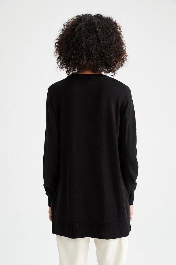 Regular Fit Basic Ekstra Yumuşak Triko Kazak Tunik - 5