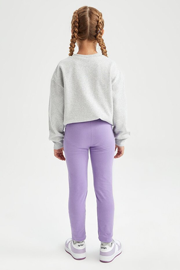 Girl's Basic Long School Tights - 5