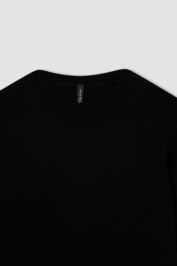 Regular Fit Basic Ekstra Yumuşak Triko Kazak Tunik - 7