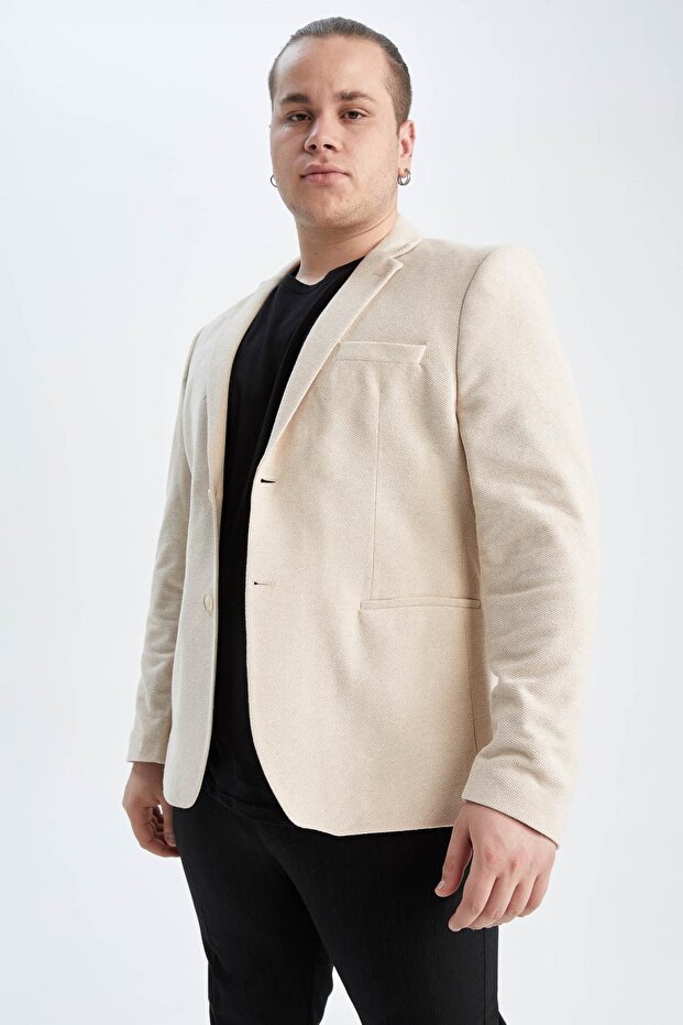 سترة مبطنة بقصة ضيقة - 6