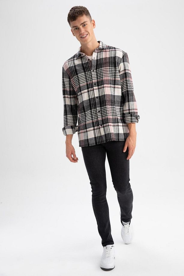 Regular Fit Kareli Oduncu Uzun Kollu Gömlek W7413az23sp - 6