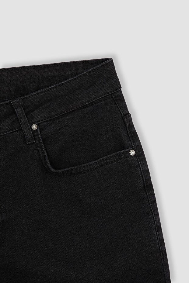 Regular Fit Jean Bermuda Şort - 6