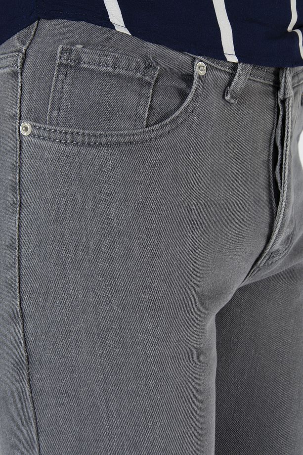 Erkek Likralı Kot Pantolon 9k-2100341-007 Gri - 4