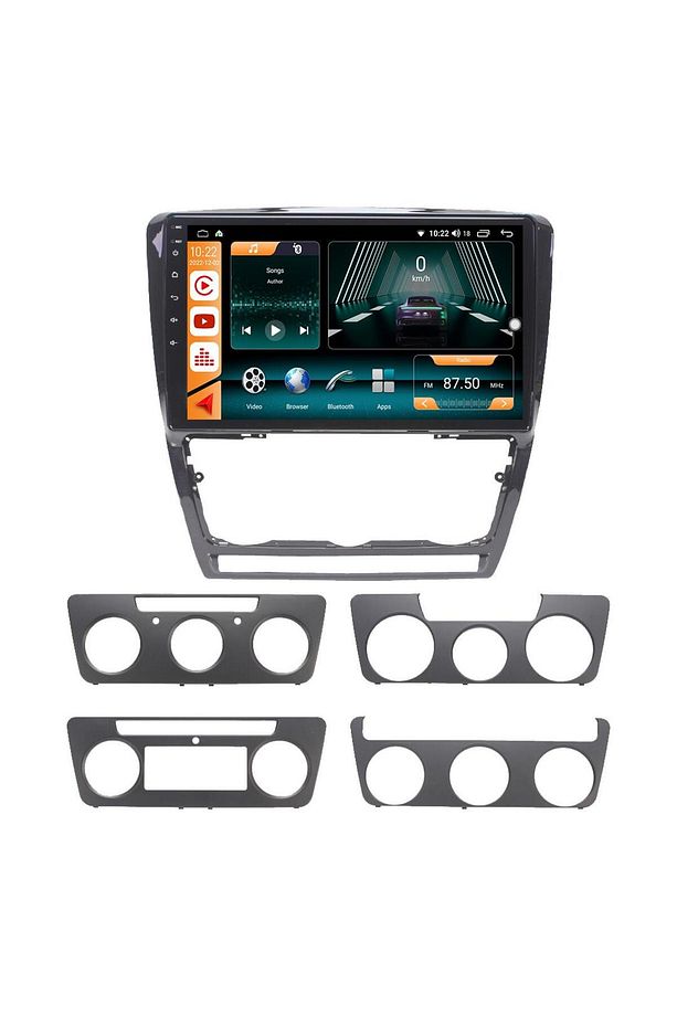 SKODA OCTAVİA ANDROİD 13 MULTİMEDYA CARPLAY 4GB RAM+64GB HDD 2007-2012 NAVİGASYON EKRAN - 6