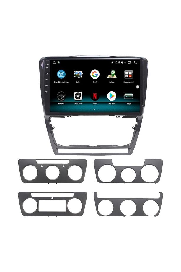 SKODA OCTAVİA ANDROİD 13 MULTİMEDYA CARPLAY 4GB RAM+64GB HDD 2007-2012 NAVİGASYON EKRAN - 4