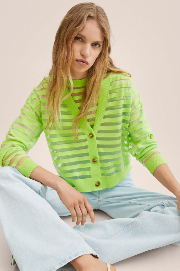 Gelber Damenpullover 27027113 - 5