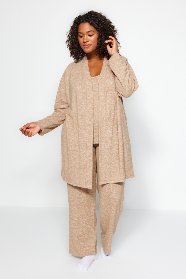 Béžová oversize Soft Large Size 3dílná sada - Tbbaw24Cp00022 - 1