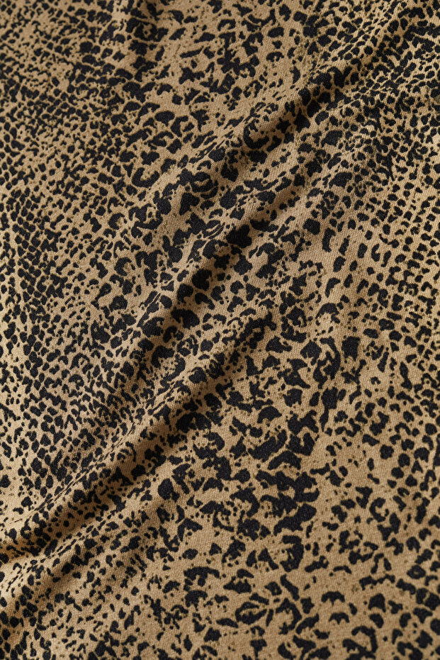 Kadın Koyu Camel T-Shirt - 7