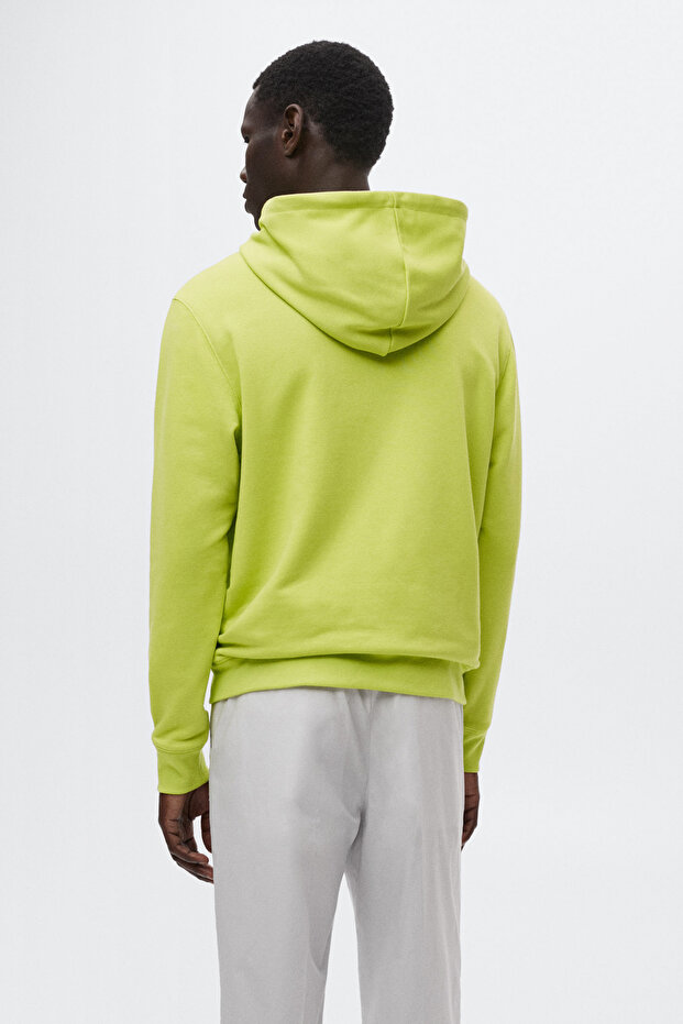 Erkek Lime Yeşili Sweatshirt - 10