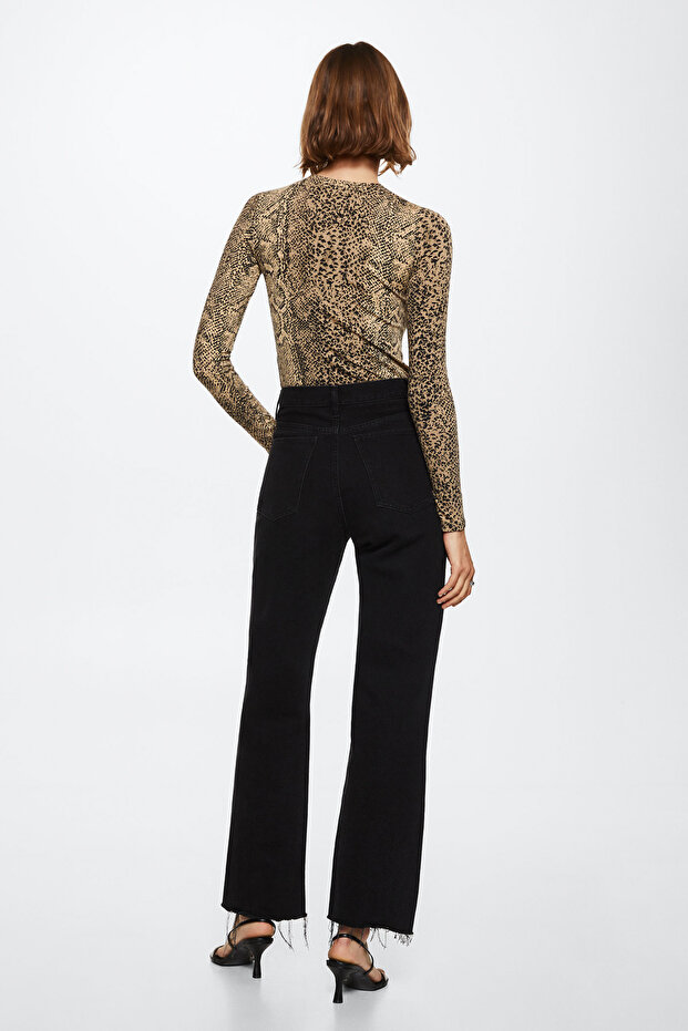 Kadın Koyu Camel T-Shirt - 9