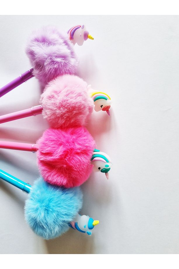 Simply G217 Unicorn Ponponlu Yumurtlayan Kurşun Kalem - Renk Seçenekli 1 Adet - 2