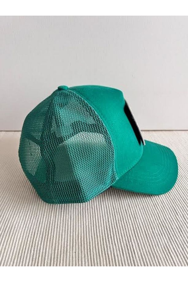 Deus Çıkarılabilir Logolu Ayarlanabilir Unisex Stickerlı Fileli Benetton Yeşili Şapka - 6